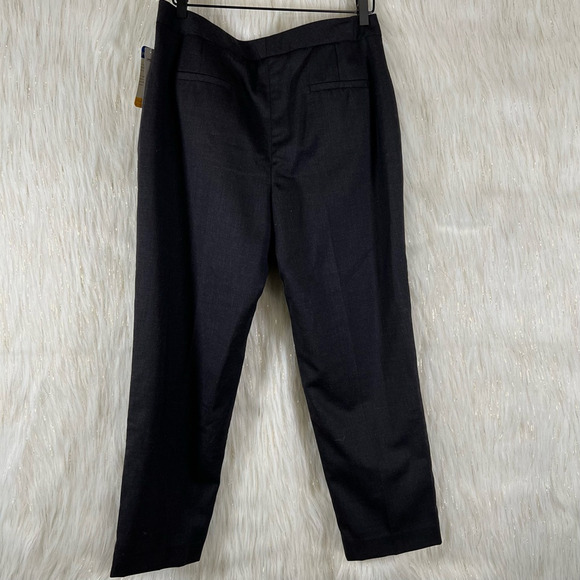 Pendleton Womens Dress Career Pants Gray High Rise Pockets Wool Zip USA 12 New - Picture 4 of 10